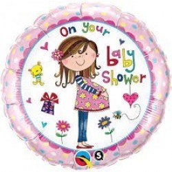 GLOBO 18" FOIL BABY SHOWER
