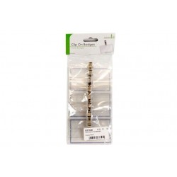 PAQ.8/U CLIP TARJETA ISIGNIAS 23X9CM