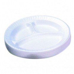$D   125/U PLATO FOAM 23CM BLANCO 3CO