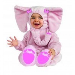 ! DISFRAZ 12A18 MESES ELEFANTE ROSA