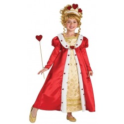 DISFRAZ 3A4 AÑOS REINA CORAZON ROJO