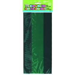   30  BOLSA CELOFAN VERDE 13X29CM