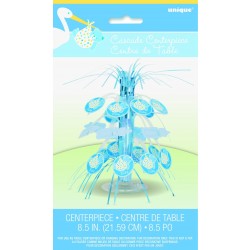 CENTRO MESA CIGUEÑA OSITO AZUL 21,59CM