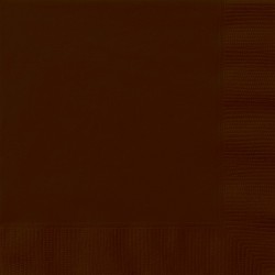 $ PAQ.20/U SERVILLETA MARRON 25CM