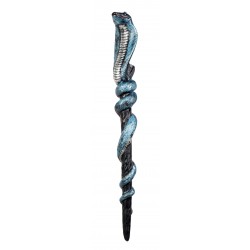 CETRO SERPIENTE NEGRO Y AZUL 64CM