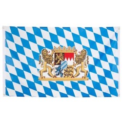 BANDERA BAVARIA AZUL/BLANCO 90X150CM