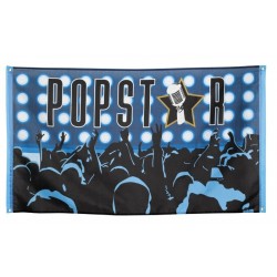 $D CARTEL PLASTICO POPSTAR 90X150CM