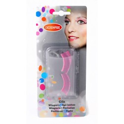 BLISTER PESTAÑAS COLOR ROSA NEON