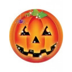 PAQ.8/U PLATOS CALABAZA BRILLO 17,8CM