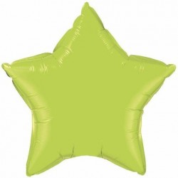$D GLOBO 9" PALO FOIL  ESTRELLA VERD LIM