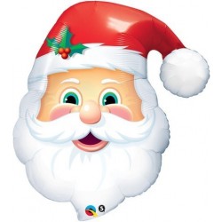 GLOBO 32" FORMA CARA PAPA NOEL