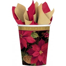 PAQ.8/U VASO PASCUA FILO ORO 266ML