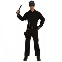 DISFRAZ T-UNICA MONO NEGRO SWAT