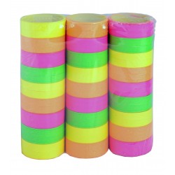 3 ROLLOS SERPENTINAS FLUOR