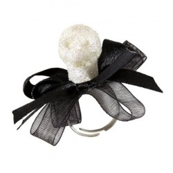 ANILLO LAZO CALAVERA GLITTER