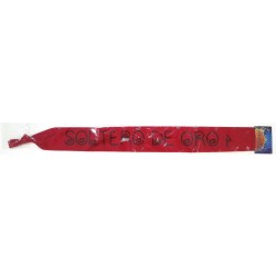 BANDA ROJA LETRAS SOLTERO DE ORO