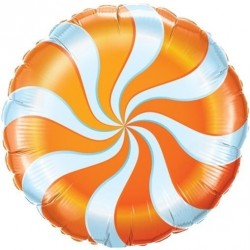 $D  GLOBO 18" FOIL FORMA CARAMELO NARAN