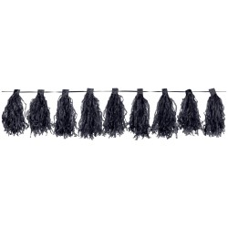   GUIRNALDA BORLONE PAPEL NEGRO 3,4M
