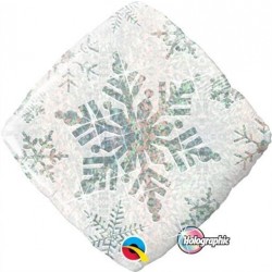 $D GLOBO 18" FOIL BLANCO SIMBOLO NIEVE