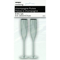   2  COPAS CHAMPAN PLATA 15,2CM