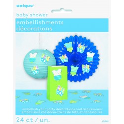 KIT 24/U MINI SILUETAS BABY BOY
