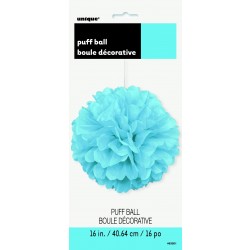  BOLA POMPON CELESTE 40,64CM
