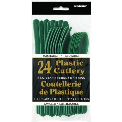 $  24/U CUBIERTO SURTIDO VERDE