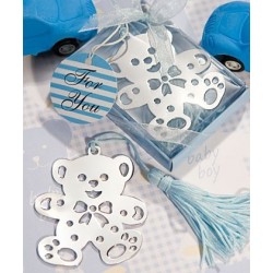 REGALO MARCADOR BORLA OSITO CELESTE