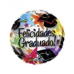 GLOBO 18" FOIL REDONDO FELIC. GRADUADO