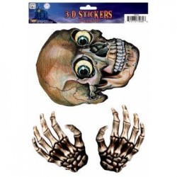 BLISTER ADHESIVOS VENTANAS 3D ESQUELETO