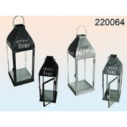 FAROL DE METAL NEGRO SWEET HOME 40CM