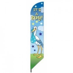 BANDERIN PINCHO JARDIN ITS A BOY CELESTE