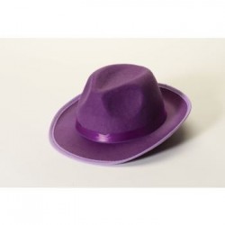   SOMBRERO ADULTO FEDORA DELUX VIOL