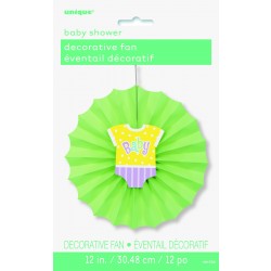 COLGANTE ABANICO VERDE BABY 30,48CM