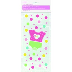 PAQ.20/U BOLSAS CELO BABY GIRL 13CMX29CM