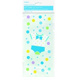 PAQ.20/U BOLSAS CELO BABY BOY 13X29CM