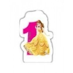  VELA FORMA N1 PRINCESAS 6,5CM