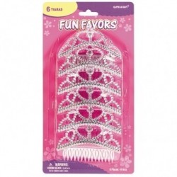 BLISTER 6/U MINI TIARA CORAZON PLATA