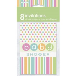 PAQ.8/U INVITACIONES BABY SHOWER