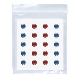 SET 40 GEMAS ADHESIVAS  AZUL/ROJA