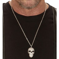    COLLAR FORMA CALAVERA COLO PLATA