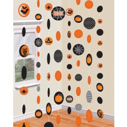PAQ.8/U TIRAS CIRCULOS HALLOWEEN 1,82MT