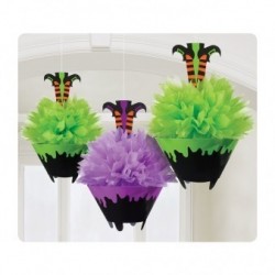 PAQ.3/U CALDERO PAPEL PIES BRUJA 26,6CM