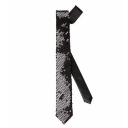 CORBATA CON LENTEJUELAS NEGRA