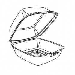 $D 125/U RECIP.FOAM BURGUER 12X12X7CM