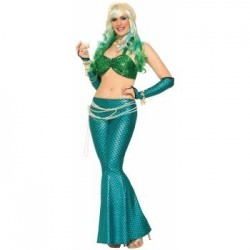 TOP BIKINI T-UNICA SIRENITA METAL VERDE