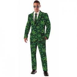 DISFRAZ T-XL CANABIS HOMBRE C/CORBATA