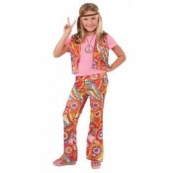 DISFRAZ 4A6 AÑOS NIÑA HIPPIE