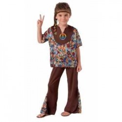 DISFRAZ 4A6 AÑOS NIÑO HIPPIE