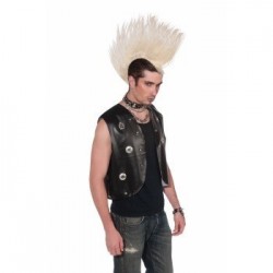 PELUCA PUNKY ROCK CRESTA RUBIA